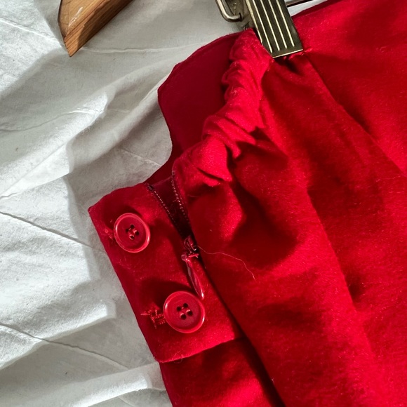 Talbots red Aline skirt - Picture 4 of 5